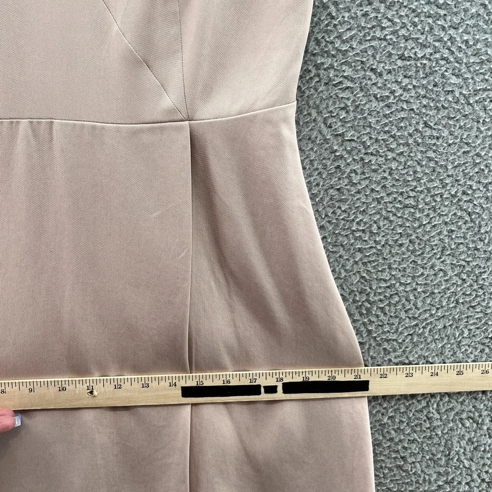 J Crew 365 Dress Women 12 Pink Sleeveless Asymmetrical Classic Career Sheath